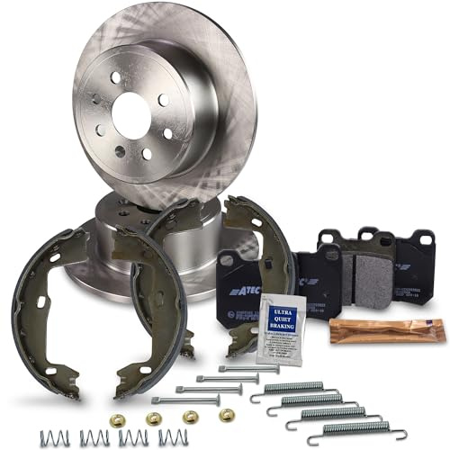 BESTPRICE Bremsenset Hinterachse inkl. Bremsscheiben Ø 160 mm Voll + Bremsbeläge hinten und Bremsbacken hinten, Kompatibel mit OPEL VECTRA B (J96), VECTRA B Caravan (J96), VECTRA B CC (J96)
