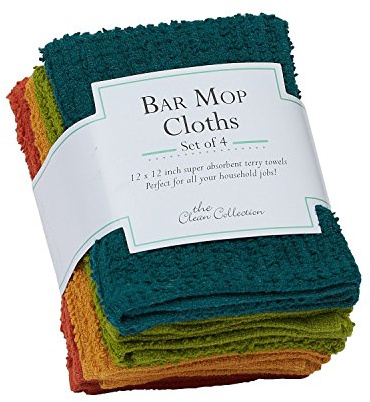 Design Imports DII Rustic Bar Mop Dishcloth Set of 4