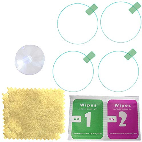 Protezione dello Schermo in Vetro temperato per Orologio Intelligente con Schermo Rotondo da 1,18 Pollici / 1,22/1,26/1,3/1,34/1,38/1,42/1,46/1,5/1,54/1,57/1,61/1,65 Pollici (1.3Zoll)