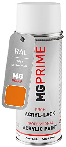 RAL 2011 Orangé foncé/Deep orange Bombe aérosol 400 ml mat satiné séchage rapide