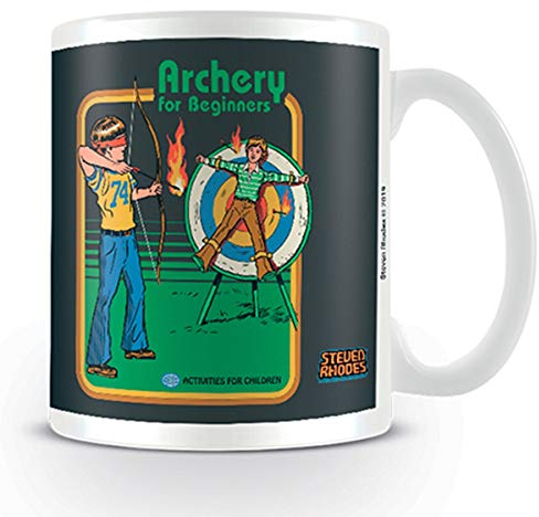 Steven Rhodes MG25683 Archery for Beginners Tasse aus Keramik, 315 ml