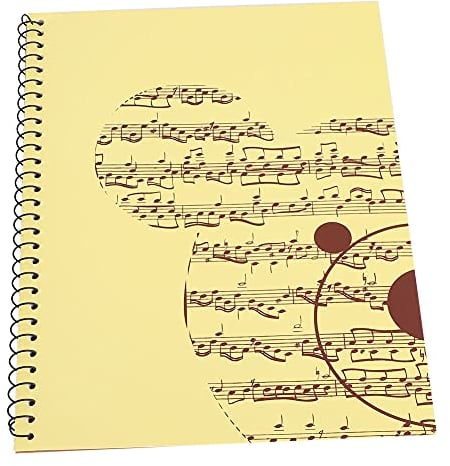 Alomejor Manuskriptpapier Blanko Notenheft Musikerheft mit 50 Seiten zum Kopieren und Schreiben von Noten Hilfskorrektur