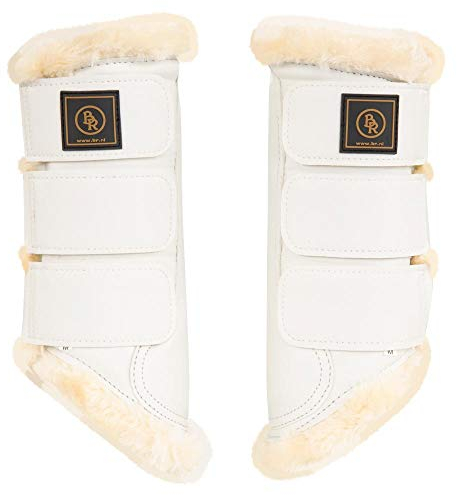 BR Gamaschen Majestic Synthetisches Lammfell (M, Weiß)