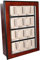 Uhrenvitrine Wandvitrine für 12 Uhren braun Schaukasten Uhrenbox