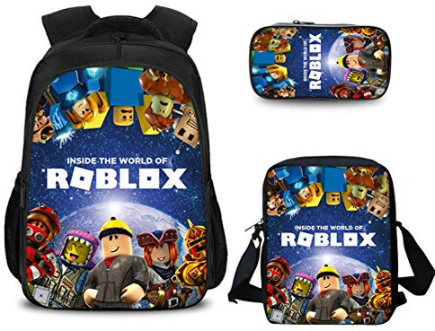 3 Stück Rucksack Schultasche Umhängetasche Pen Case Rob-lox