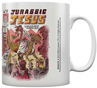 Ilustrata Jurassic Jesus Tazza Bianca