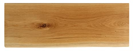 Natural Goods Berlin 1x Design Regalbrett Live Edge Eiche Massivholz Naturkante Regalboden Bohle Baumkante Hängeregal Wandboard Wohnzimmer Esszimmer Küche Kinderstube (15-30cm Tiefe, 60cm Breite)