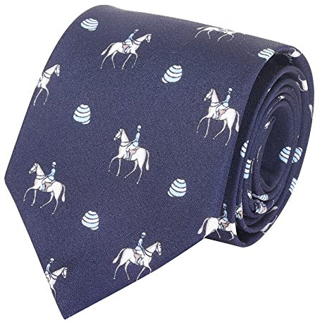 WANYING Herren Vintage Retro 9cm 3.54 Breite Krawatte Schlips Wide Necktie Stilvoll Mode Bunte Krawatte - Gedruckt Arabien Pattern Dunkelblau