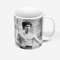 French Unicorn Tasse Bruce Lee, Schwarz & Weiß, Schauspieler, Film Arts Matiaux