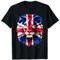 Union Jack UK Flag Lion Face Great Britain Union Jack Flag T-Shirt