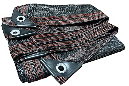 Zlovne Schattennetz,96% Sonnenschutzstoff,Schwarze Premium-Verschlüsselungs-Schattentuch Sonnenschutznetz,Wasserdichtes Schatten Tuch für Gewächshäuser,Carport,Hof,Balkon (3x10m)