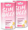 GymQueen Slim Shake, Abnehm Shake 2x420g, Vanille, Leckerer Diät-Shake zum einfachen Abnehmen, Mahlzeitersatz mit wichtigen Vitaminen und Nährstoffen, nur 250 kcal pro Portion