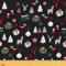 Weihnachtsstoff Meterware Elchgeweih Polsterstoff Weihnachtsbaum Schneeflocke Dekorationsstoff Hirsch Alpaka Dekorationsgeschenk Drinnen Draußen Stoff DIY Kunst Wasserdichter Stoff 184 x 150 (HxB)