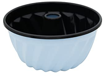 Riess, 0632-028, Gugelhupfform 24cm, BACKEMAILLE BLAU, LBH 25x25x13,7cm, Gew. 0,839kg, Volumen 3,6 L