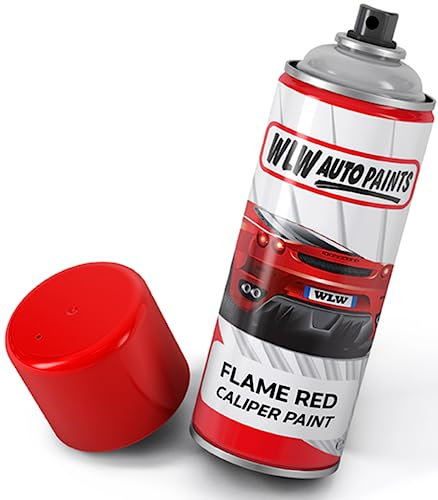 Xtremeauto Brake Caliper Spray Paint - High Temperature Brake Caliper Paint, 400ML Gloss Brake Callipers Aerosol Break Calipers Paint (Flame Red)