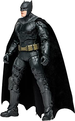 Lansay - DC Multiverse – Figurine Batman Ben Affleck pour Ado 12 Ans – Figurine Articulée 18 cm – Costume Noir – 22 Articulations – Carte Collector – McFarlane Toys – Idée Cadeau Super-Héros