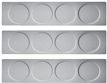Mnueeop Pots à éPices MagnéTiques Support Pots à éPices en Acier Inoxydable Base de Plaque Murale Base FixéE au Mur pour BoîTes à éPices MagnéTiques