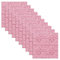 CWOQOCW 10pcs 3D Tile Brick Wall Sticker Self-adhesive Foam Panel Waterproof for Bedroom Kitchen Living Room Bathroom Home Decor Self-Adhesive Polyethylene Foam Removable (Pink)