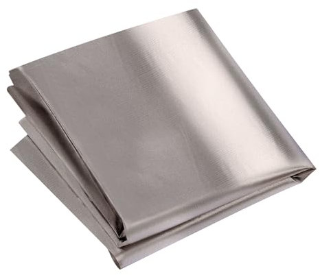 RF Faraday Fabric, Faraday Stoff Abschirmgewebe Schützt Signal Leitendes Gewebe, RFID-Strahlungsabschirmung, RF-Signalblockierendes Material für intelligente Messgeräte, karierter Stoff, 1m*1.1m