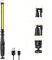 highsam LED Arbeitsleuchte Taschenlampe, COB Werkstattlampe Inspektionslampe mit Haken und Magnethalter, 2200mAH Arbeitslampe Campinglampe für Auto Reparatur, Garage, Notbeleuchtung (1 Stück)