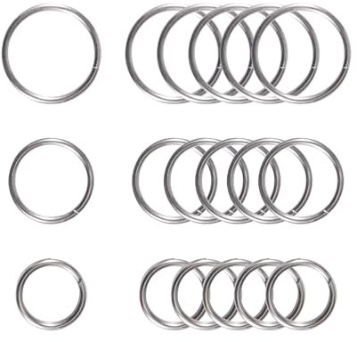 MecArmy Schlüsselringe Spaltring Titan kleine Schlüsselanhänger Schlüsselanhänger springen bulk winzige 0,5inch 1/2inch