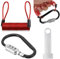 Helmschloss Motorrad, sicheres Motorradschloss, Helmschloss Motorradschlösser, mit Sicherheitscode + Flexibles Stahlkabel + T-Adapter – Zubehör Helmschloss Motorradschlösser, Rot