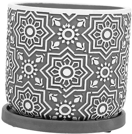 YARNOW Maceta De Cemento con Agujeros para Flores y Suculentas Decoración De Hogar