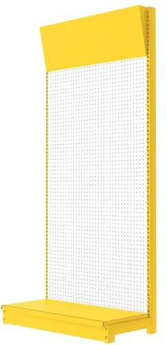 LYUCAYHQ Panneau Perforé, Rangement Garage, Assemblage Rapide en 15 Minutes, Charge Maximale de 130 Kg, pour Garage, Atelier, Panneau Perforé, Abri de Jardin(Yellow)