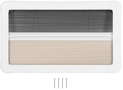 Depzenjea RV Interior Window Blinds,Sun Protection Protection RV Pleated Shades Window,Robust Construction fit for Van Caravan 28x16inch