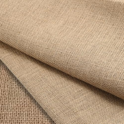 Jute Stoff Meterware,Sackleinen aus Naturfasern 280g/m²,100x160cm Natur Leinen-Jutestoff für Haus, Gartenarbeite, Parteien Accessoires,Hochzeiten,Dekoration besonderen Anlässen