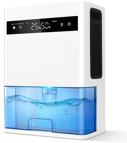 GOYJOY Luftentfeuchter Elektrisch,3000ml Raumentfeuchter Leise Dehumidifier for Home,LED-Display,Ideal für Wohnung,Badezimmer,Keller,mit Automatischer Abschaltung und Farbiger Nachtbeleuchtung