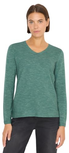 Cecil V-Neck Pullover Smoky Green Heather Melange M