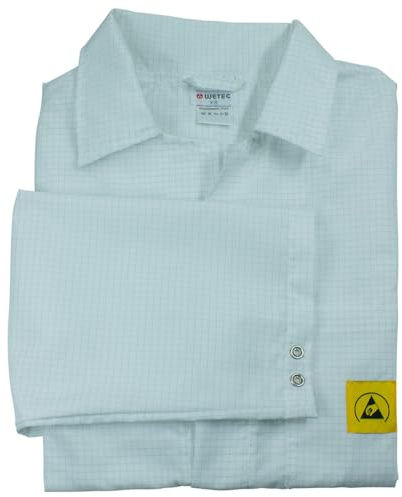 Wetec ESD-Arbeitsmantel AM-156, ESD, 4XL, weiß (Kittel Mantel Arbeitsmantel)
