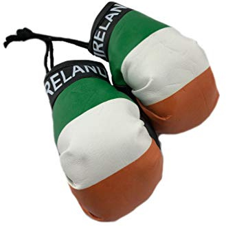 Hanging Car Mirror Mini Boxing Gloves (Ireland)