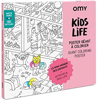 OMY Riesiges Malposter für Kinder – Kinderleben