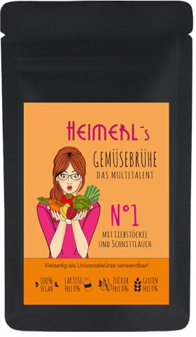 HEIMERLs Gemüsebrühe Nr.1, super Universalgewürz für Suppen und Salate, hefefrei, ohne Zusatz von Zucker oder Palmöl, zum Fasten geeignet, schmeckt wie selbstgemacht mit Gemüse aus dem Garten