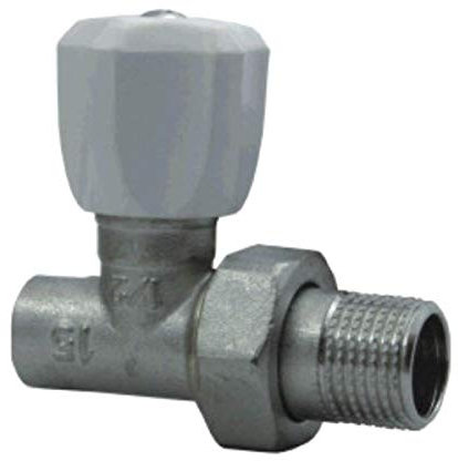 Straight 15mm x 1/2” Inch Male BSP Soldered Radiator Heater Valve with Handle