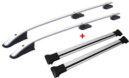 Dachreling + Dachträger für Mitsubishi L200 Sport 2015-2025 Aluminium Silber 4X