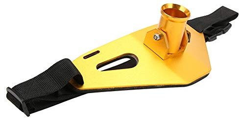 Angelgürtel Aluminium Stand-up Offshore Kardanisch Gepolsterte Rutenhalter Angelrutengürtel Verstellbar Bootsangeln(golden)