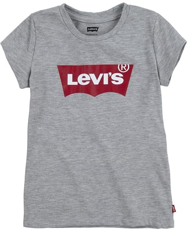 Levi's Kids ss batwing tee Mädchen Light Gray Heather 4 Jahre