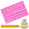 Ziyero Retro Relief Silikon Schimmel Europäischer Stil Kuchendekoration Silikonformen Blumenrebe Silikon Formen für Cake Border Decoration, Schokolade, Süßigkeiten, Fondant, Fimo, Seife usw (Pink)