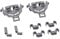 DL-pro Holder Bearing Set 8 Pieces for Bosch Siemens 428344 00428344 Küppersbusch 435725 for Barbed Rows in Lower Basket Basket Insert Plate Holder Basket Shelves Dishwasher