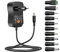 Zolt 36W Universal Netzteil AC zu DC 3V 4.5V 5V 6V 7.5V 9V 12V 3A Netzteil Adapter mit 10 DC-Steckverbinder für Haushaltselektronik, 3000mA Max.