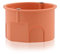 Unterputzdose Verteilerdose Schalterdose Dose Fräsloch Ø 63mm, Höhe 40mm, Orange IP30 650°C für die Geräte Montage, Ohne Schrauben