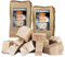 Räucherklötze Smoker Grill Chunks für BBQ Buche Eiche Räuchern 2-4 kg XXXL Räucherofen Wood Grillen Smoken Zubehör Raeuchern Feuerschale Chips Kingpower, Menge:4 kg Buche