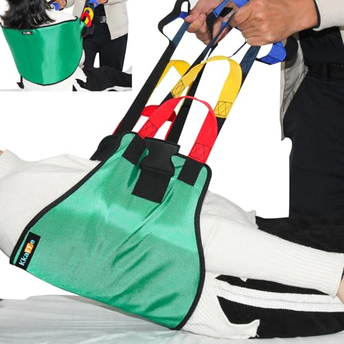 Transfer Sling, Padded Assist Gait Belt for Seniors, Lift Assist Gait Belt | Heavy Duty Patient with Straps - Mobility Standing & Lifting Aid for Disabled, Injured, Safely Move from Bed & Wheelchair