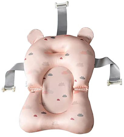 Uposao Cojín de baño para bebé cojín de bañera recién nacido alfombra de baño antideslizante soporte asiento de baño bañera bebé cojín de bañera para bañera flotante plegable para recién nacido