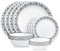 Corelle Cusco - Juego de vajilla de 16 piezas, servicio para 4, 8 platos, 8 cuencos, resistente a roturas y roturas, platos de cena y cuencos de cena, platos de Corelleware, color blanco