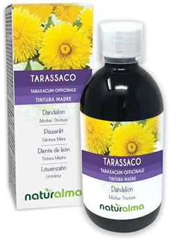 Löwenzahn (Taraxacum officinale) Wurzeln und Blätter Alkoholfreier Urtinktur Naturalma - Flüssig-Extrakt Tropfen 500 ml - Nahrungsergänzungsmittel - Veganer