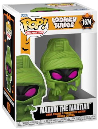 Funko POP! Animation: Looney Tunes - Marvin the Martian (Mummy) | Offizielles Cartoon/Animation Merch - Vinyl Sammelfigur als Regal Deko - Geschenkidee zum Geburtstag für Fans und Sammler